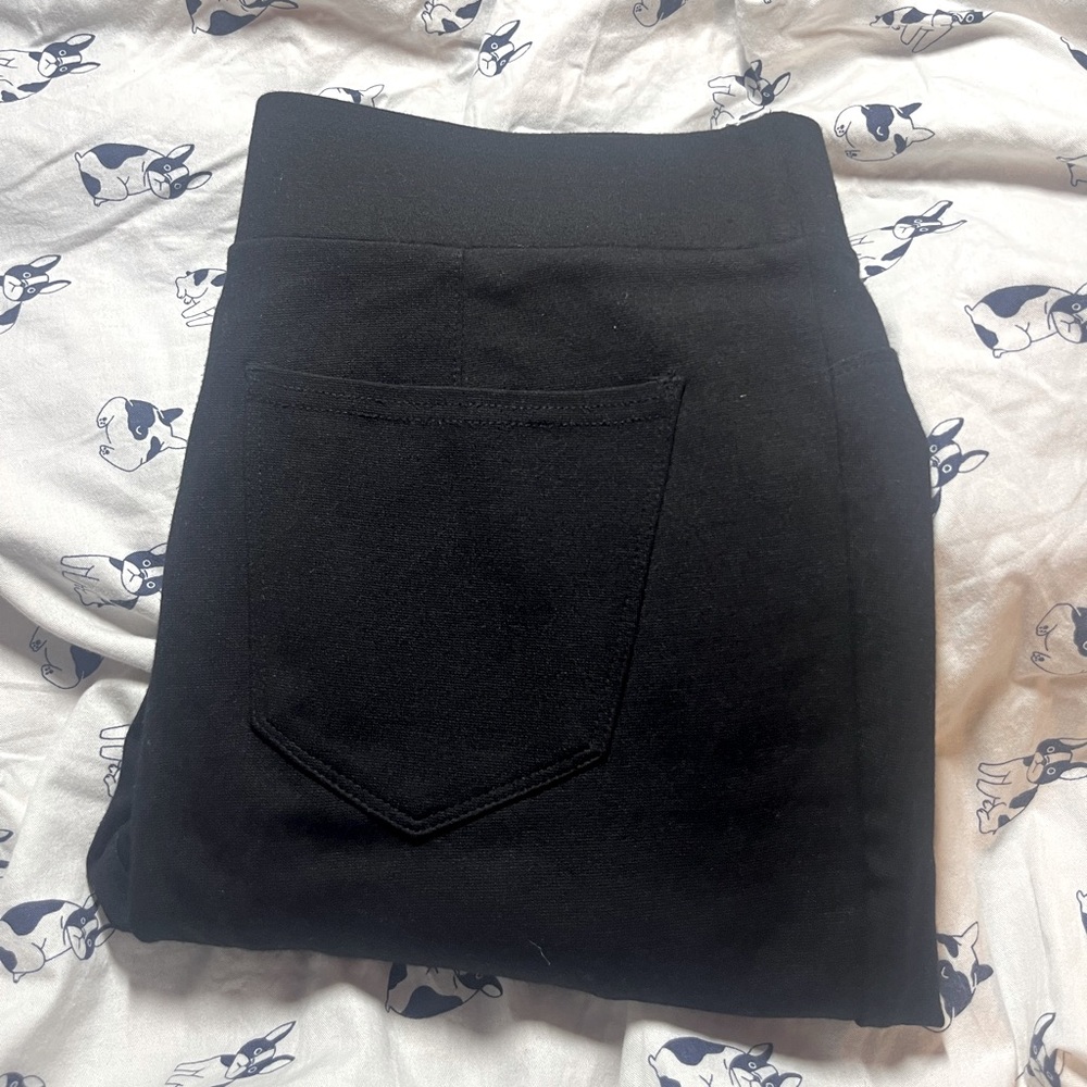 Black seamed jegging